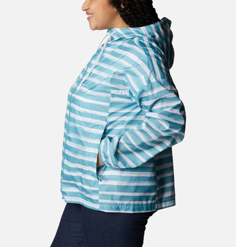 Jacheta Columbia Flash Challenger Novelty Windbreaker Dama Dungi | Plus Size OYZ17A08Q